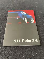 1993 1994 Porsche Rare 911 3.6 Turbo Catalog  964 965 Turbo US Sales Brochure