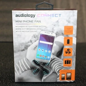AUDIOLOGY CONNECT - Mini Phone Fan - Safe Soft Blades - BRAND NEW - Picture 1 of 4
