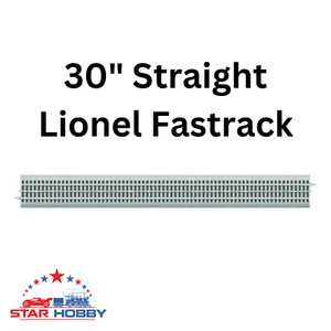 Lionel 30" Recto Fastrack 6-12042 modelos de trenes ferrocarril calibre de escala O - Imagen 1 de 1
