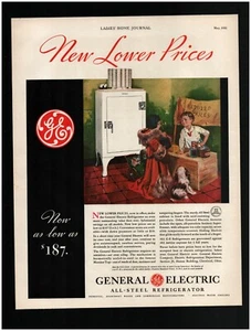 1932 GE All-Steel Refrigerator Original Print Ad ~ Free Ship ~ General Electric - Picture 1 of 1
