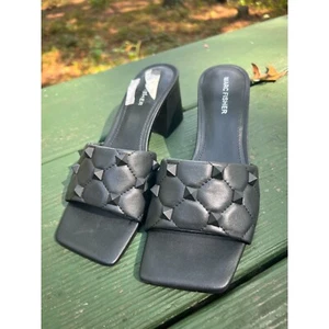 Marc Fisher Gasella Slip On Shoes Block Heels Spikes Studs Size 8.5 NWOT READ - Picture 1 of 7