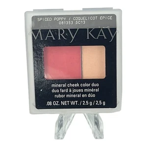 Mary Kay Mineral Cheek Color DUO Spiced Poppy New HTF Blush - Picture 1 of 3