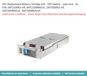 APC RBC43 Battery Unit - 12 V DC - Maintenance-free - Picture 1 of 3
