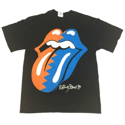 Vtg Rolling Stones '89 T-Shirt North American Tour 1989 2 Sided Rock Band Tee L - Image 1 of 4