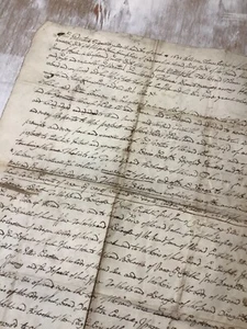 Manuscrito manuscrito 1692 Roberts Llandrillo Merionethshire Humphreys siglo XVII - Imagen 1 de 4