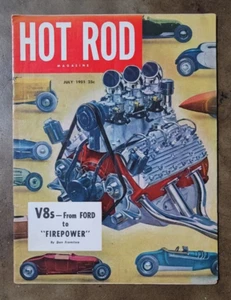 HOT ROD 1951 vtg FLATHEAD FORD El Mirage SCTA 35 Cad Pheaton PinUp Hemi V8 old - Picture 1 of 7