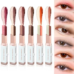 6 Pcs Eyeshadow Stick Eyeliner Pen Two Colors In One Eye Makeup Pencil - Picture 1 of 10