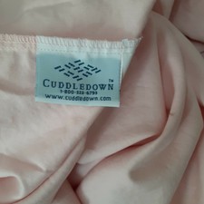 Cuddledown soft pink twin duvet 100% cotton
