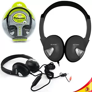 Auricolari Stereo Con Microfono Flessibili Pad Gaming Ufficio Portatile - Picture 1 of 7
