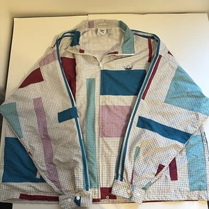 Adidas Originals Grid Block Wind Jacket Multicolor ED5511 Men’s Size XLarge - Picture 1 of 7