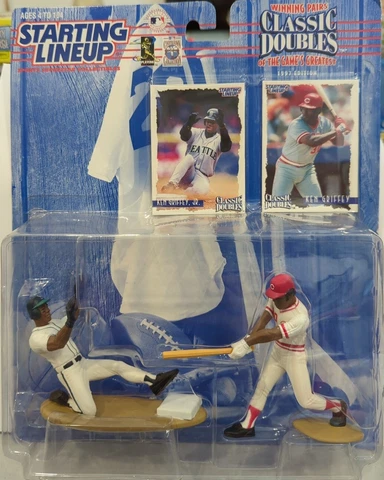 1997 KEN GRIFFEY SR & JR Classic Doubles Dad Son  Starting Lineup  N-I-P Cover