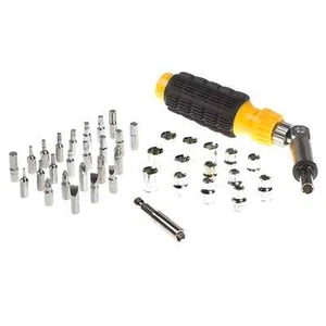 EdgeHome 40 Piece Ratchet Tool Set - 3 Way Adjustable Ratchet - Carrying Case - Picture 1 of 3