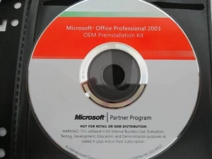 Microsoft Office Professional 2003 Preinstallation Kit CD ~~ NEW - Picture 1 of 1