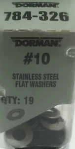 DORMAN 784-326, Stainless Steel WASHER FLAT 10, Part # 784326, 19 per pack - Picture 1 of 3