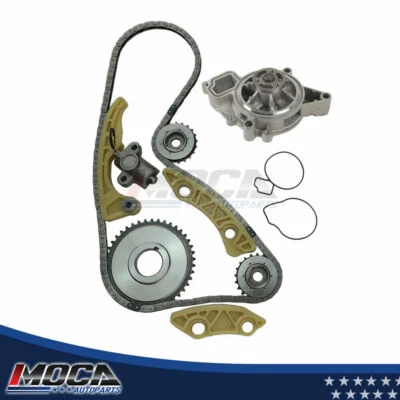 Kit de cadena de distribución juego de bomba de agua para 00-11 Saturn Chevrolet Pontiac 2.2L 2.4L  Foto 1 de 4
