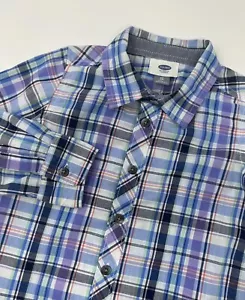 Old Navy Boys Multi Color Plaid Long Sleeve Button Up Shirt Size 4T - Picture 1 of 12