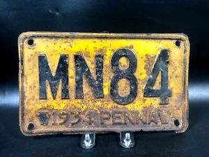 Placa de matrícula Pennsylvania 1934 vintage Penna ~ bien usada - Imagen 1 de 5