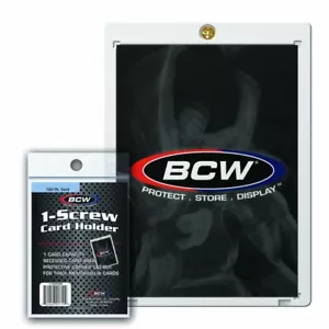 40 BCW 1-Screw Screwdown 120pt. Jersey & Memorabilia Super Thk Card Holders - Picture 1 of 2