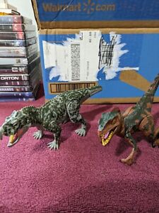 Deinonychus 5" And Scaphonyx  8" Poseable Dinosaur Toy Figures