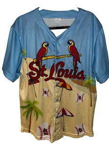 St. Louis Cardinals Margaritaville Jersey Jimmy Buffett Theme Night Large - Picture 1 of 6