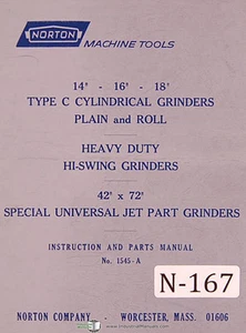 Norton 14" 16" 18" Type C, Hi Swing Jet Parts & Instruction Manual - Picture 1 of 3