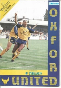 Football Programme>OXFORD UNITED v READING Sept 1990 FLC - Picture 1 of 1