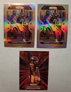 CHASE CLAYPOOL Lot: x2 2021 PRIZM SILVER + Prizm HYPE LOT BEARS🔥🔥 - Picture 1 of 5