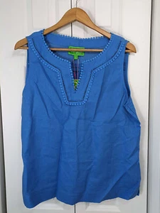 Cappagallo NWT Women's Size Large Linen Blouse - Picture 1 of 5