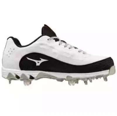 Mizuno Womens Size 9.5 9-Spike Swift 8 11GM236009 Cleats Softball Black White - Image 1 of 4
