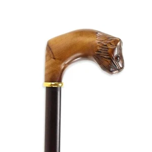 WOODEN STICK CAT HEAD HANDLE - Picture 1 of 2