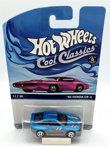 Hot Wheels Cool Classics 1985 Honda CR-X, Blue, 1:64, NIB, Lot A - Picture 1 of 7
