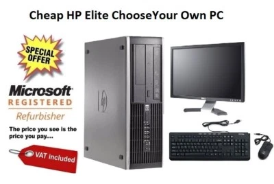 ULTRA FAST Office TFT Computer PC Intel QUAD Thread CORE i3 1TB 8GB WINDOWS 10 - Image 1 of 4