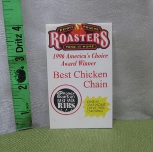 Tarjeta de visita de Kenny Rogers música country tostadores Alabama 1996 difunta Asia - Imagen 1 de 2