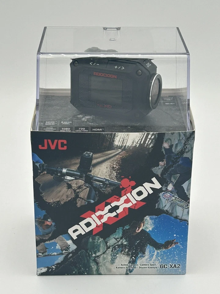 JVC GC-XA2 1080 HD WiFi Action Camera Adixxion Time-Lapse Photo/Video Burst Mode - Image 1 of 4