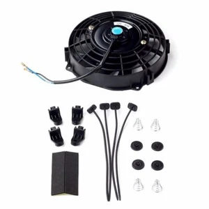 Universal 7" inch Slim Fan Pull Type Electric Radiator Cooling 12V Mount Kit - Foto 1 di 4