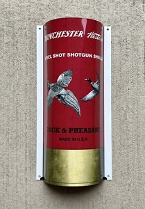 WOW!Curved Winchester Western Duck And Pheasant Shotgun Shells 3D Sign - Picture 1 of 5