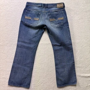 Diesel Zatiny Jeans Herren 36x30 Medium Wash Denim Bootcut Button Fly Designer - Bild 1 von 9