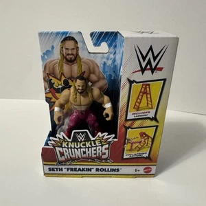 WWE Knuckle Crunchers SETH "FREAKIN" ROLLINS 3.5" Figure SERIES 4 w/ LADDER NEW - Picture 1 of 4