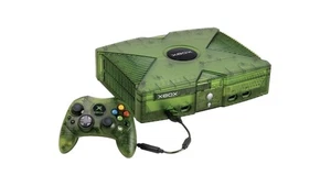 Xbox Crystal Green First Gen Boxedwith 2 Controllers and Manual All Boxed Mint - Picture 1 of 4