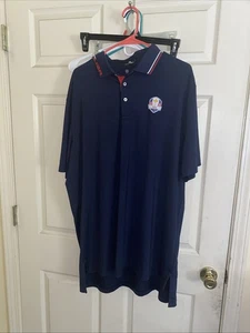 USA Ryder Cup 2018 RLX Ralph Lauren Navy Wicking Golf Polo Herren XL TG - Bild 1 von 6