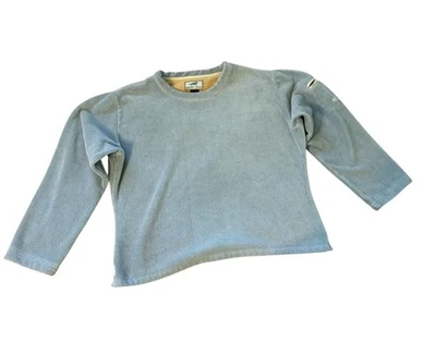 Pullover polar de manga larga Horny Toad verde azulado con bolsillo con cremallera talla L #95433 Foto 1 de 4