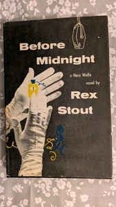 Rex Stout, BEFORE MIDNIGHT: A Nero Wolfe Novel, HB, DJ, 1955, Viking Press - Picture 1 of 5
