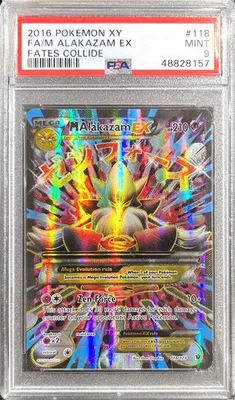 [PSA 9] Pokemon M Alakazam EX #118/124 - Fates Collide 💎 - Image 1 of 3