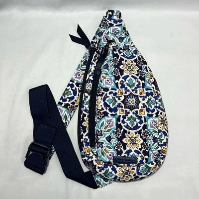 Vera Bradley Essential Sling Backpack Lisbon Medallion Cool Never Been Used - Image 1 of 4