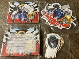 Transformers Bday Party Decorations: Invitations, Cake Topper, Cupcake Topper a - Picture 1 of 5