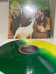 The Beach Boys Pet Sounds Yellow Green 2 Tone Color Vinyl Record LP ST-2458 - Picture 1 of 5