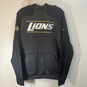 Nike NFL Dri Fit On Field Apparel Detroit Lions  Hoody Fleece Sweater Men’s Sz M - Bild 1 von 9