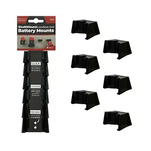 StealthMounts Battery Storage Mounts, Milwaukee M12 Sub Compact Drill Batteries - Picture 1 of 6