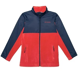 Columbia Nylon Overlay Fleece Jacket Big Boys Pick size S, M & Color Blue, Red - Picture 1 of 19
