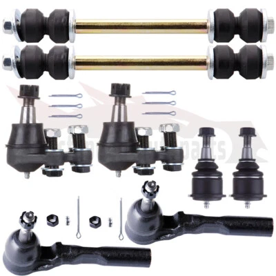 8pcs Front Ball Joints Sway Bar Tie Rod For 1999-2006 Chevrolet Silverado 1500 - Image 1 of 4